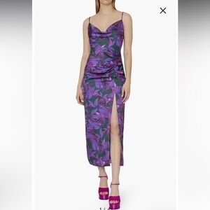 ▶️ Milly ◀️ Lilliana Floating Petals Slip Dress in Purple